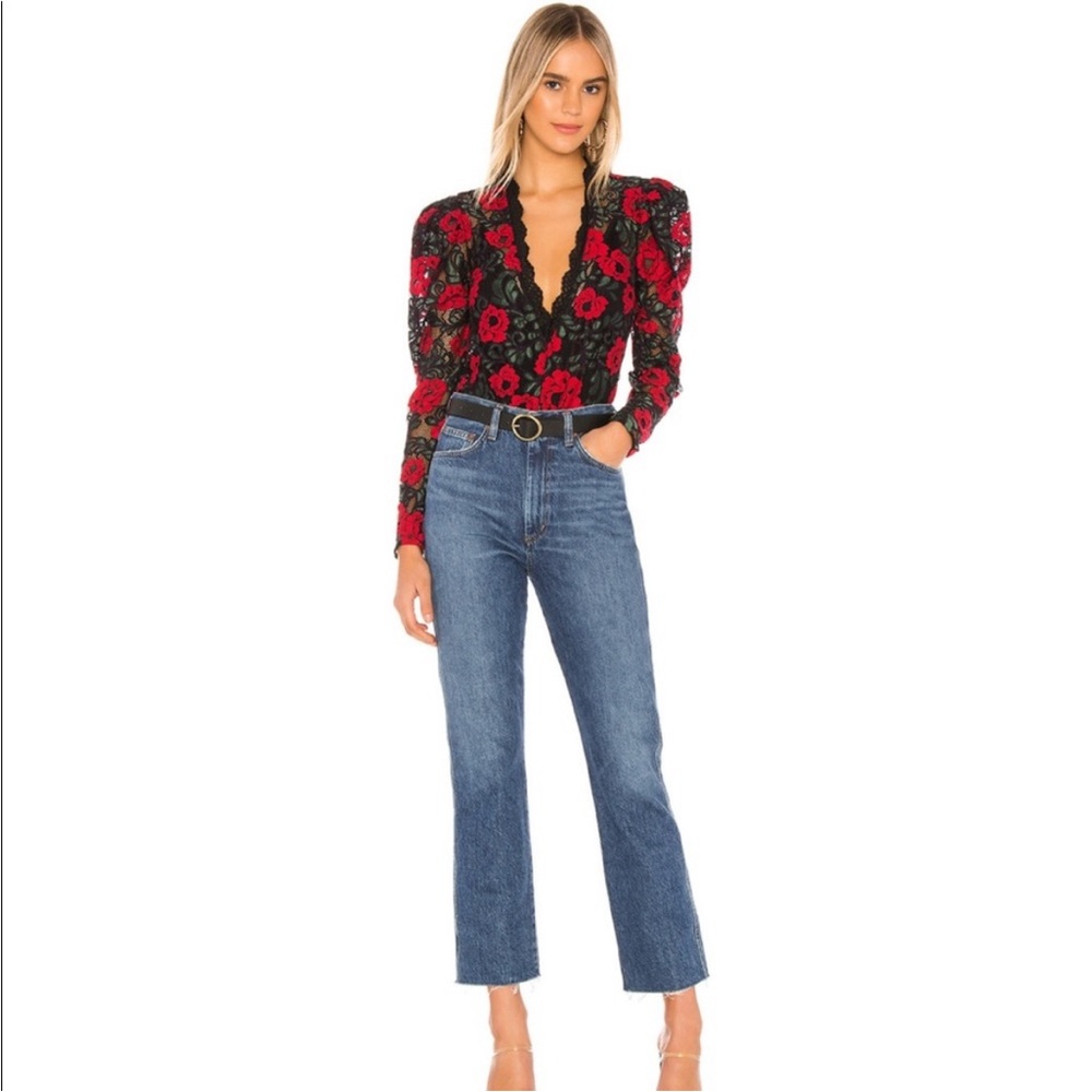 Lovers + Friends Darla Rose Garden Bodysuit